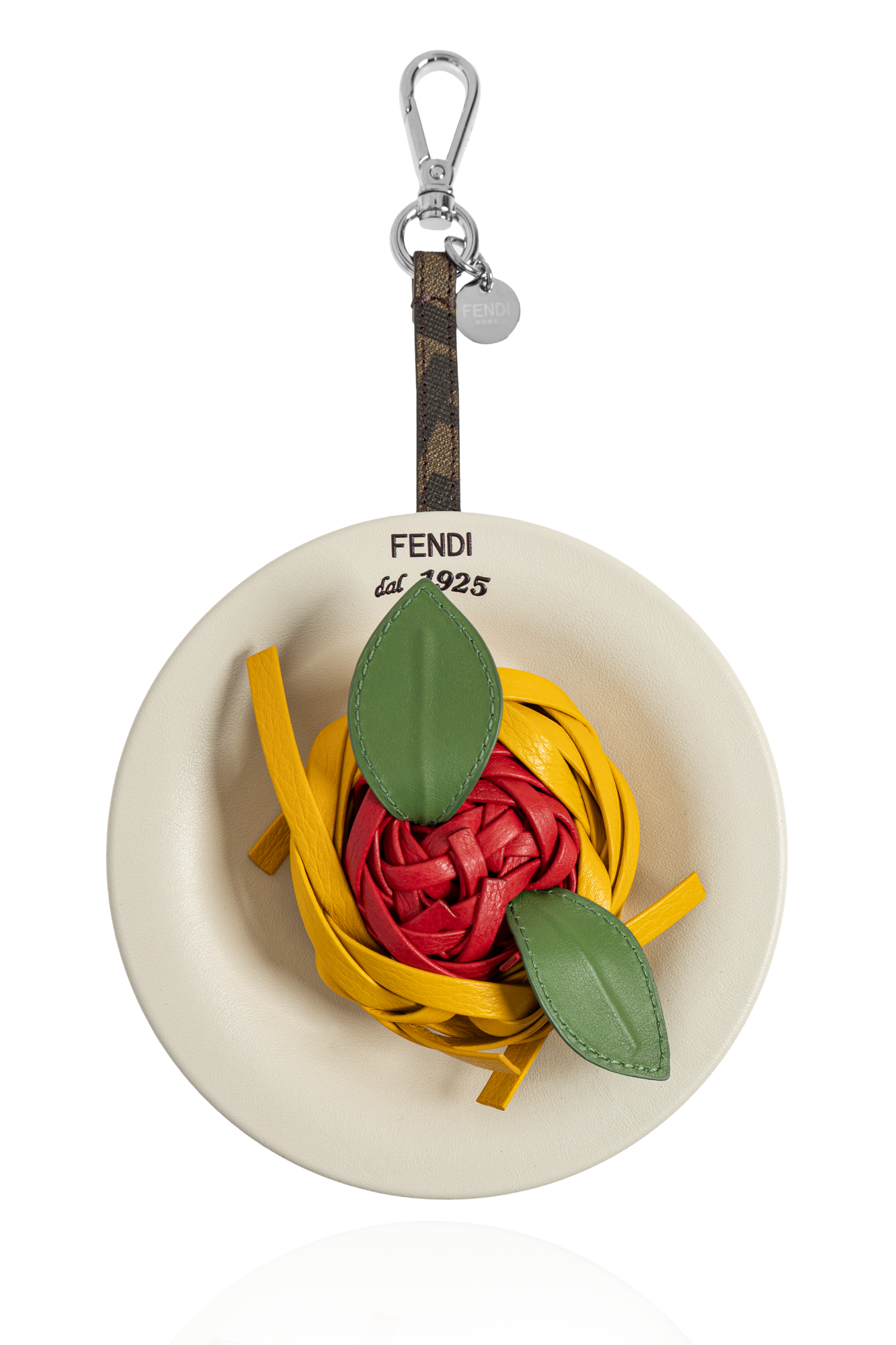 Fendi Keychain with a spaghetti motif pendant | Men's | Vitkac